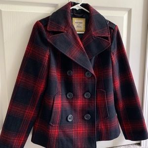 Women’s Old Navy Plaid Wool Coat
